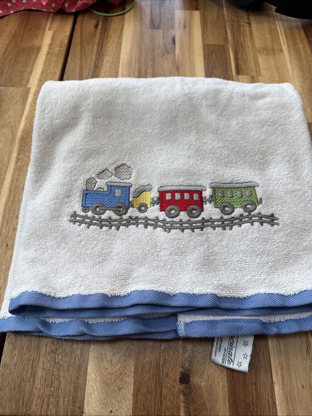 Fascinate Embroidered Train Towel Boys Cute Classic 100% Cotton Turkey